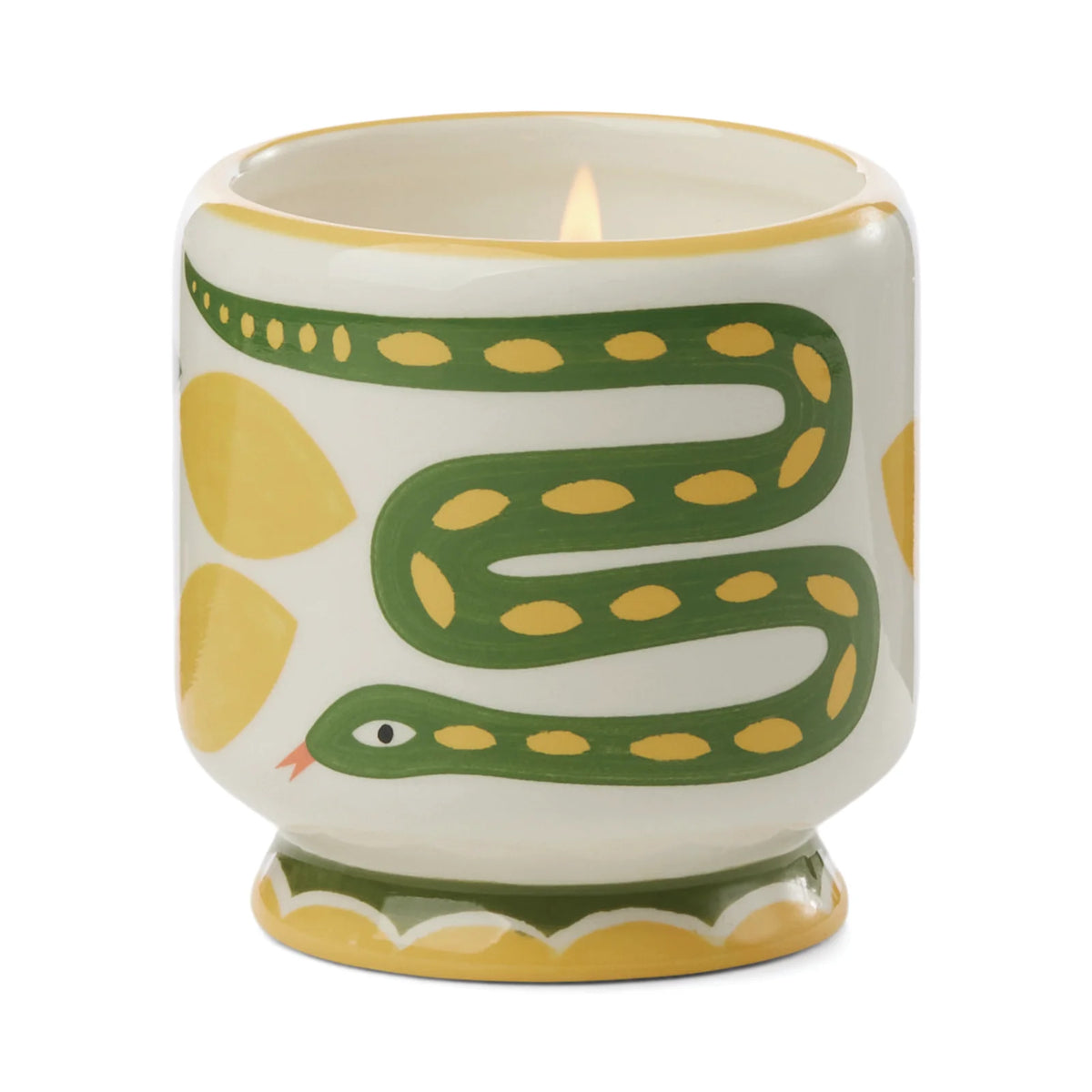 A Dopo 8oz./226g Snake Ceramic Candle - Wild Lemongrass