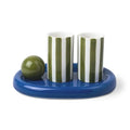 The  Lily  Mae  Ceramic Tequila  Shot  Glass  Set  - Cobalt + Olive