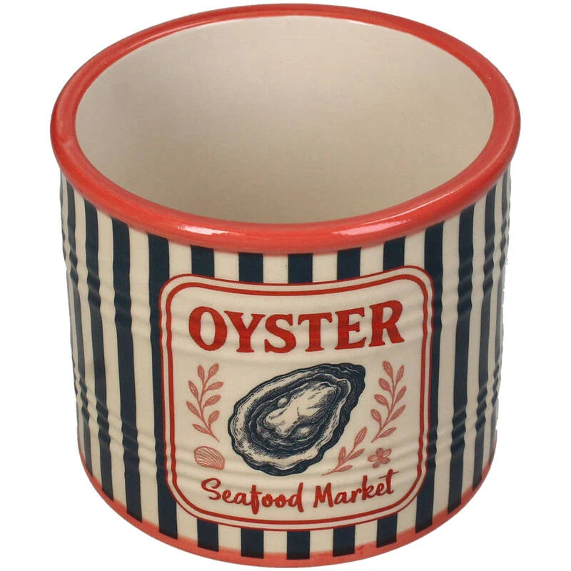 Planter Oyster Can Dolomite Blue 9.8x9.8x8.7cm