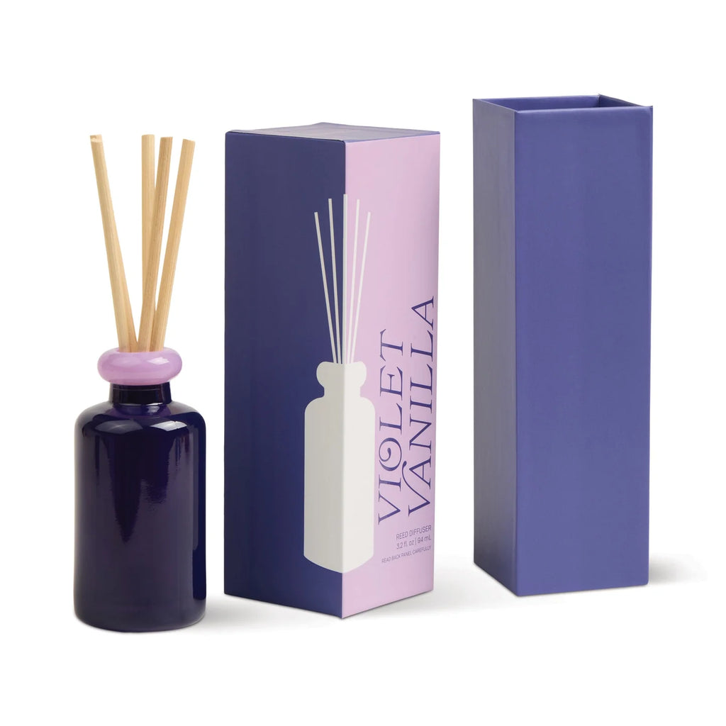 Stacked 3.2fl oz./94ml Glass Diffuser Purple and Lavender - Violet Vanilla