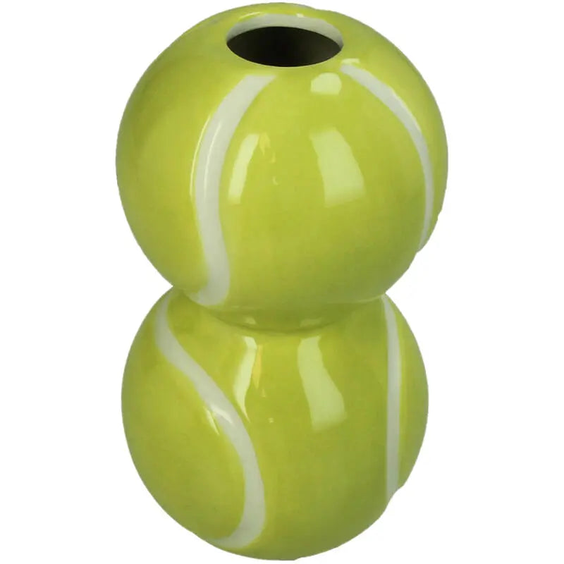 Vase Tennisball Dolomite Yellow 8.6x8.6x15cm